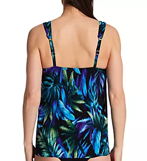 Useppa Dazzle Tankini Swim Top Black Multi 8