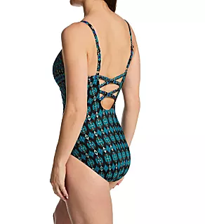 Amarna Captivate One Piece Swimsuit BLACK MULTI 8