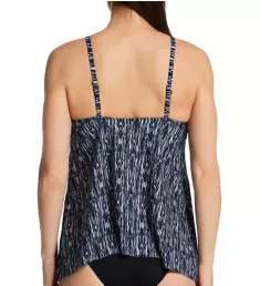 Silver Shores Peephole Tankini Swim Top MIDNIGHT BLUE/WHITE 8