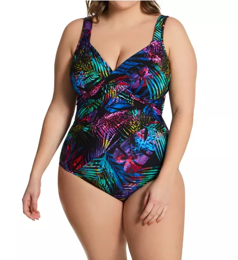 Miraclesuit Plus Size Tropicat Revele One Piece Swimsuit 6555619