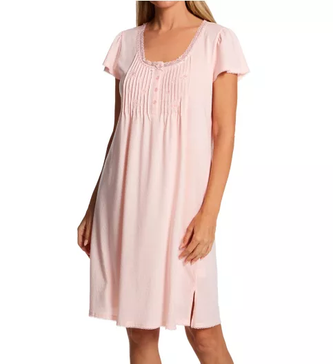 Miss Elaine Silkyknit Short Sleeve Short Gown 204423