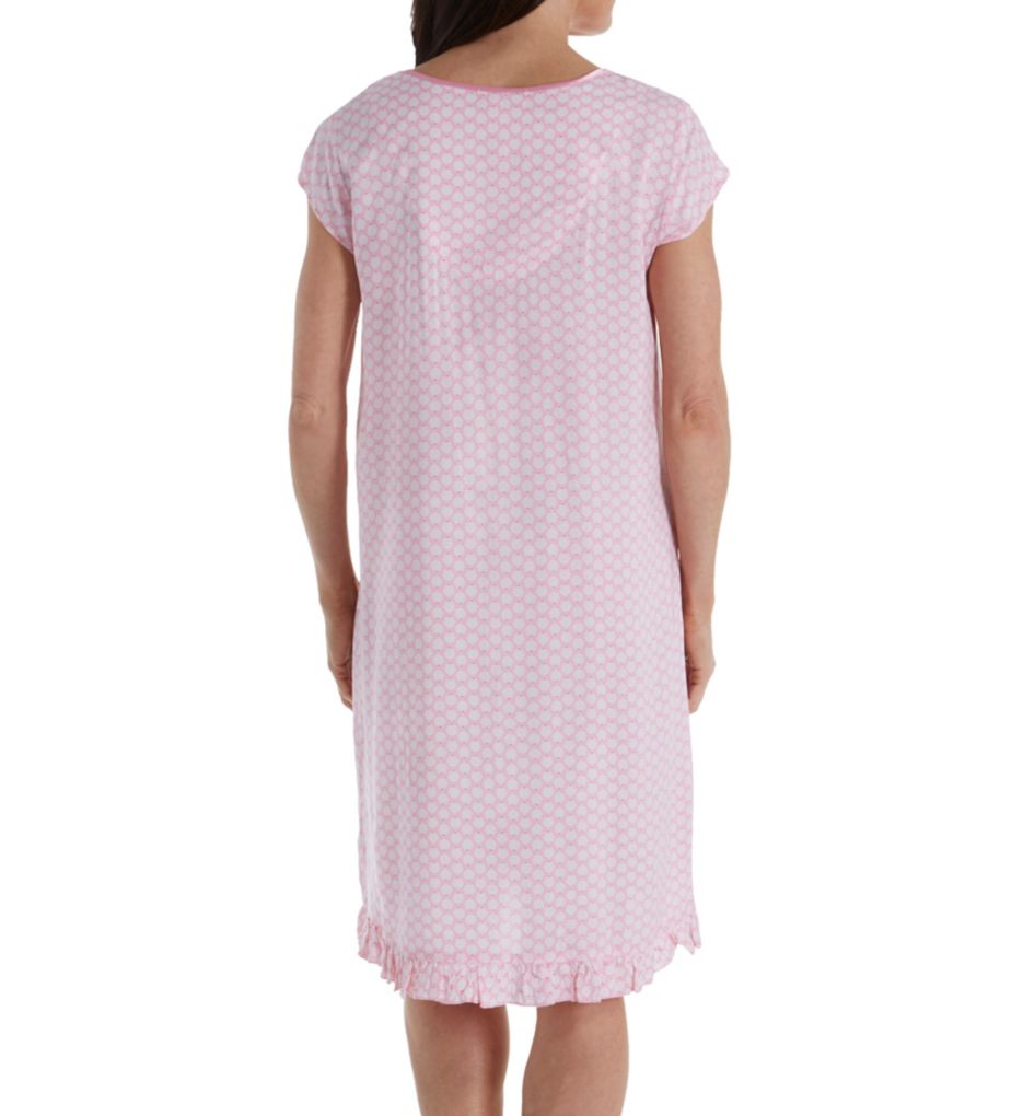 Woven Short Sleeve Short Gown