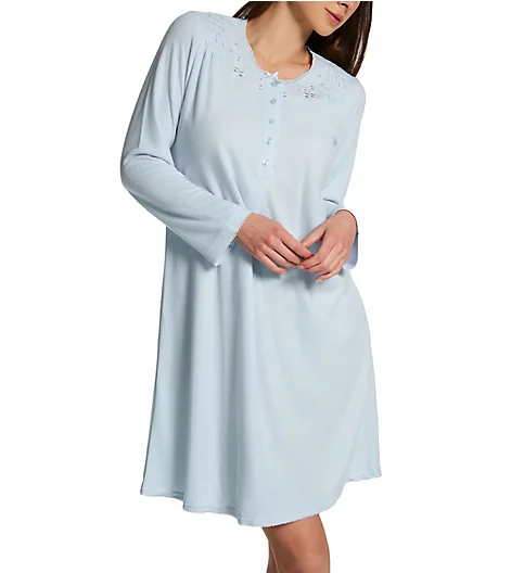 Miss Elaine Honeycomb Long Sleeve Short Gown 212802