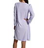 Miss Elaine Honeycomb Lavender Long Sleeve Short Gown 217803 - Image 2