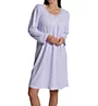 Miss Elaine Honeycomb Lavender Long Sleeve Short Gown 217803 - Image 1