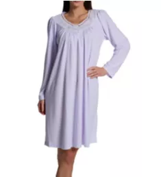 Honeycomb Lavender Long Sleeve Short Gown