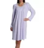 Miss Elaine Honeycomb Lavender Long Sleeve Short Gown 217803