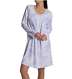 Honeycomb Tulip Long Sleeve Short Gown Large Lavender Tulip S