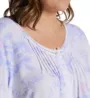 Miss Elaine Plus Size Honeycomb Tulip Long Sleeve Short Gown 217813X - Image 4