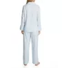 Miss Elaine Brushed Back Satin Notch Collar Long Sleeve PJ Set 401102 - Image 2