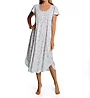Miss Elaine Silkyknit Short Sleeve Long Gown 504433 - Image 1