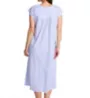 Miss Elaine Silkyknit Periwinkle Leaves Short Sleeve Gown 506403 - Image 2