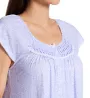 Miss Elaine Silkyknit Periwinkle Leaves Short Sleeve Gown 506403 - Image 4