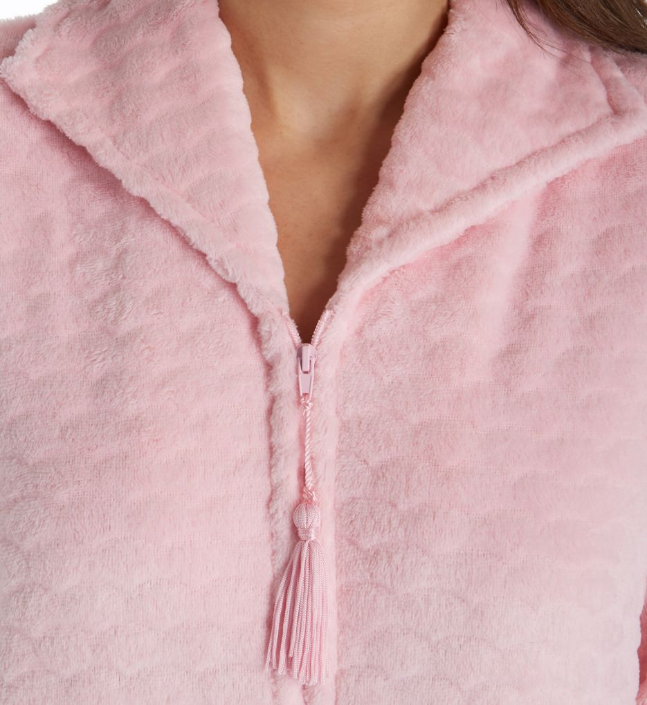 Cuddle Fleece Short Zip Robe-cs1