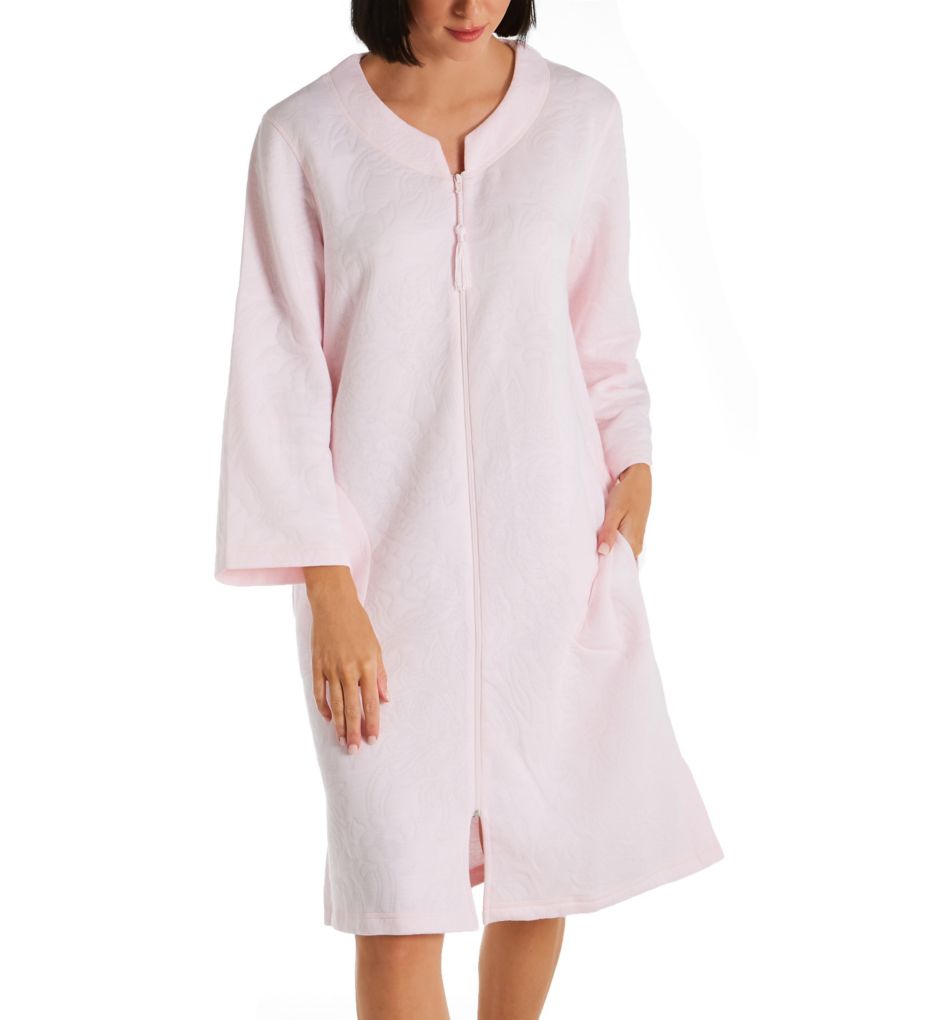 Quilt Knit Short Robe-fs