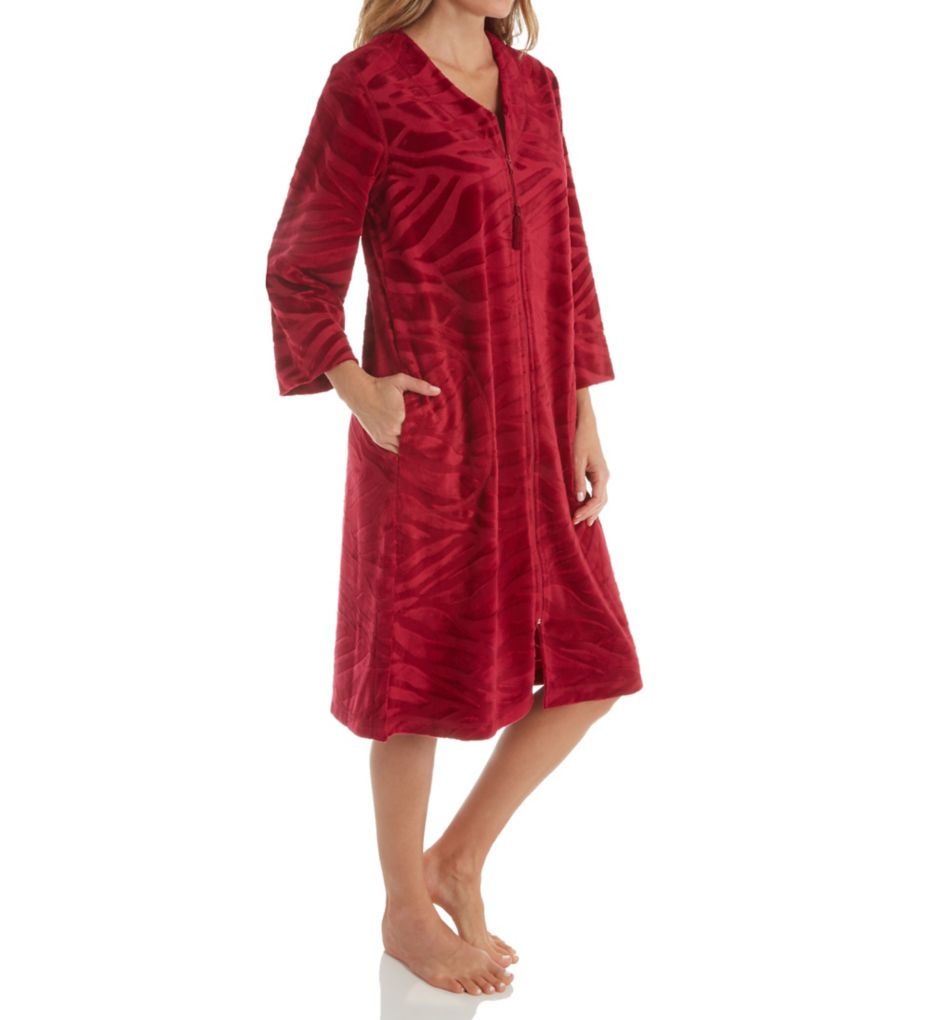 Micro Velour Short Zip Robe