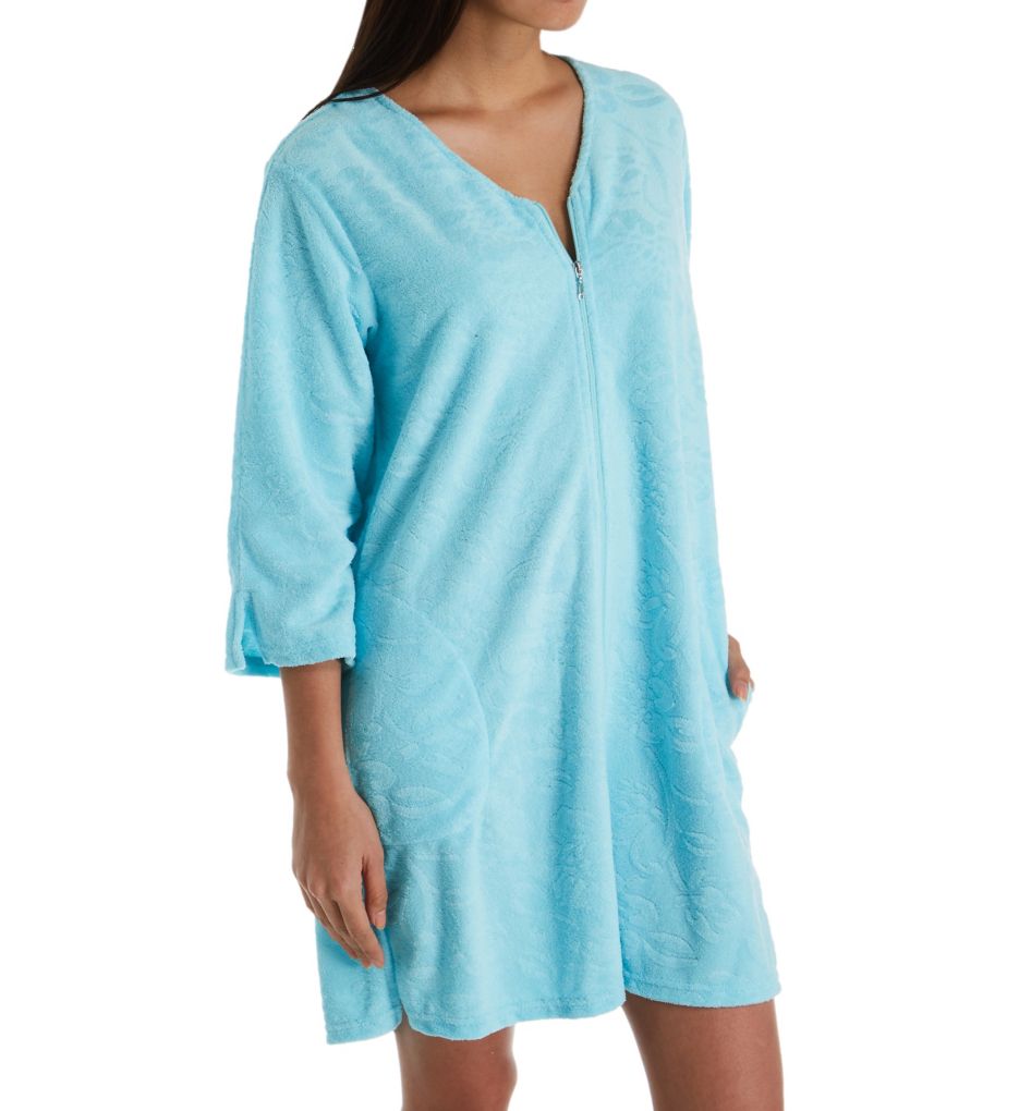 Micro Terry Short Zip Robe