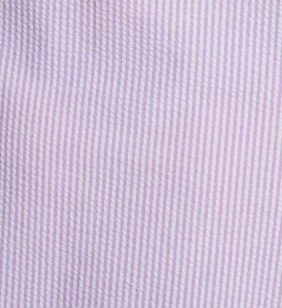 Miss Elaine Seersucker Short Sleeve Short Snap Front Robe 852612 - Image 3