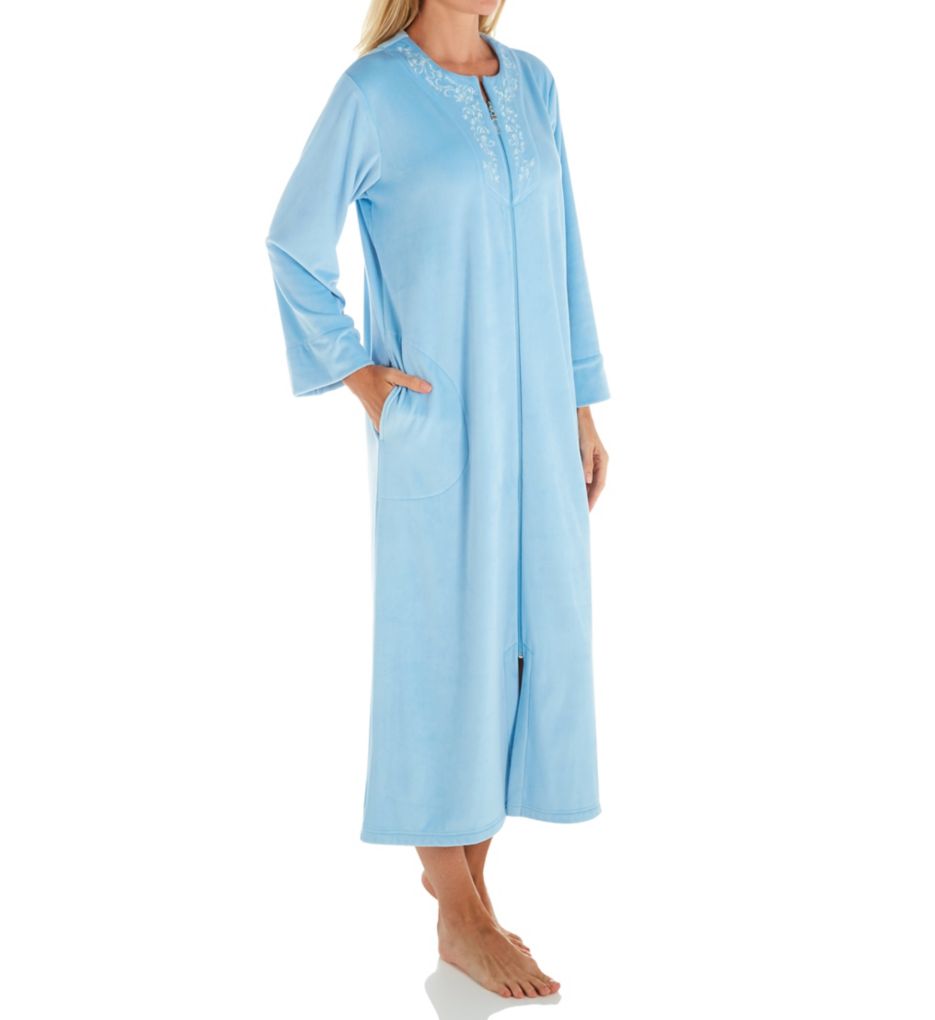 Luxe Fleece Long Zip Robe-gs