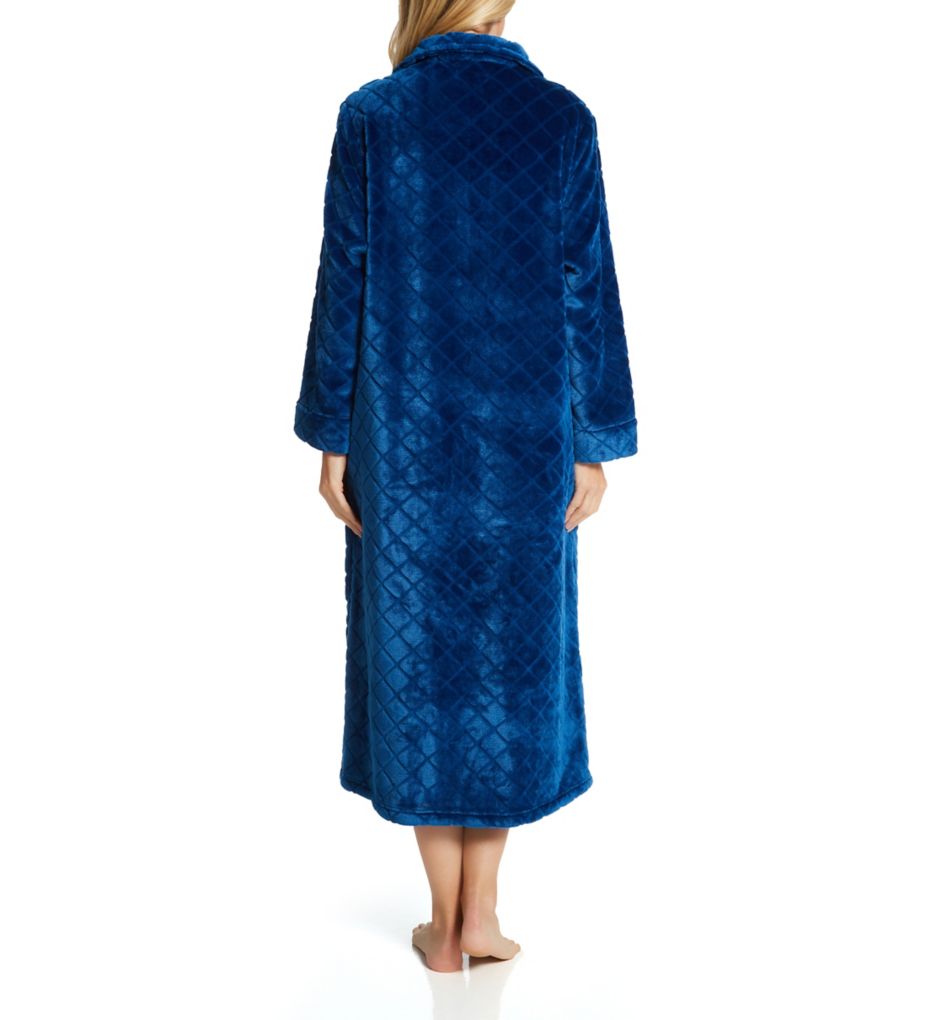 Shimmer Fleece Long Sleeve Long Zip Robe-bs