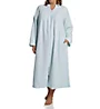 Miss Elaine Brushed Back Terry L/S Zip Front Robe 866003 - Image 5