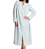 Miss Elaine Brushed Back Terry L/S Zip Front Robe 866003