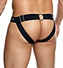 MOB Eroticwear DNGEON Adjustable Peekaboo Jockstrap DMBL04 - Image 2