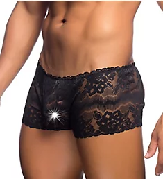 Lace Open Back Sexy Trunk BLK S/M