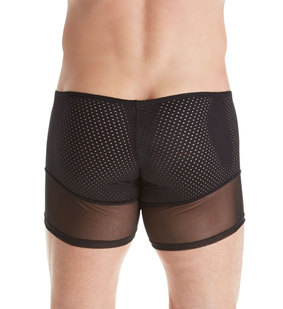 Micromesh Pouch Hammock Boxer Brief BLK S/M by MOB Eroticwear