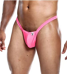 Sinful Y Buns Thong Neon Pink S