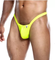 Sinful Y Buns Thong Neon Yellow L