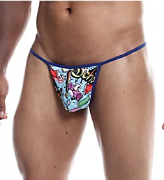 Sinful Hipster T Printed Thong Music S