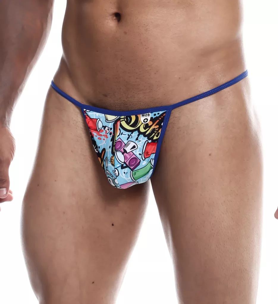 Sinful Hipster T Printed Thong Music S