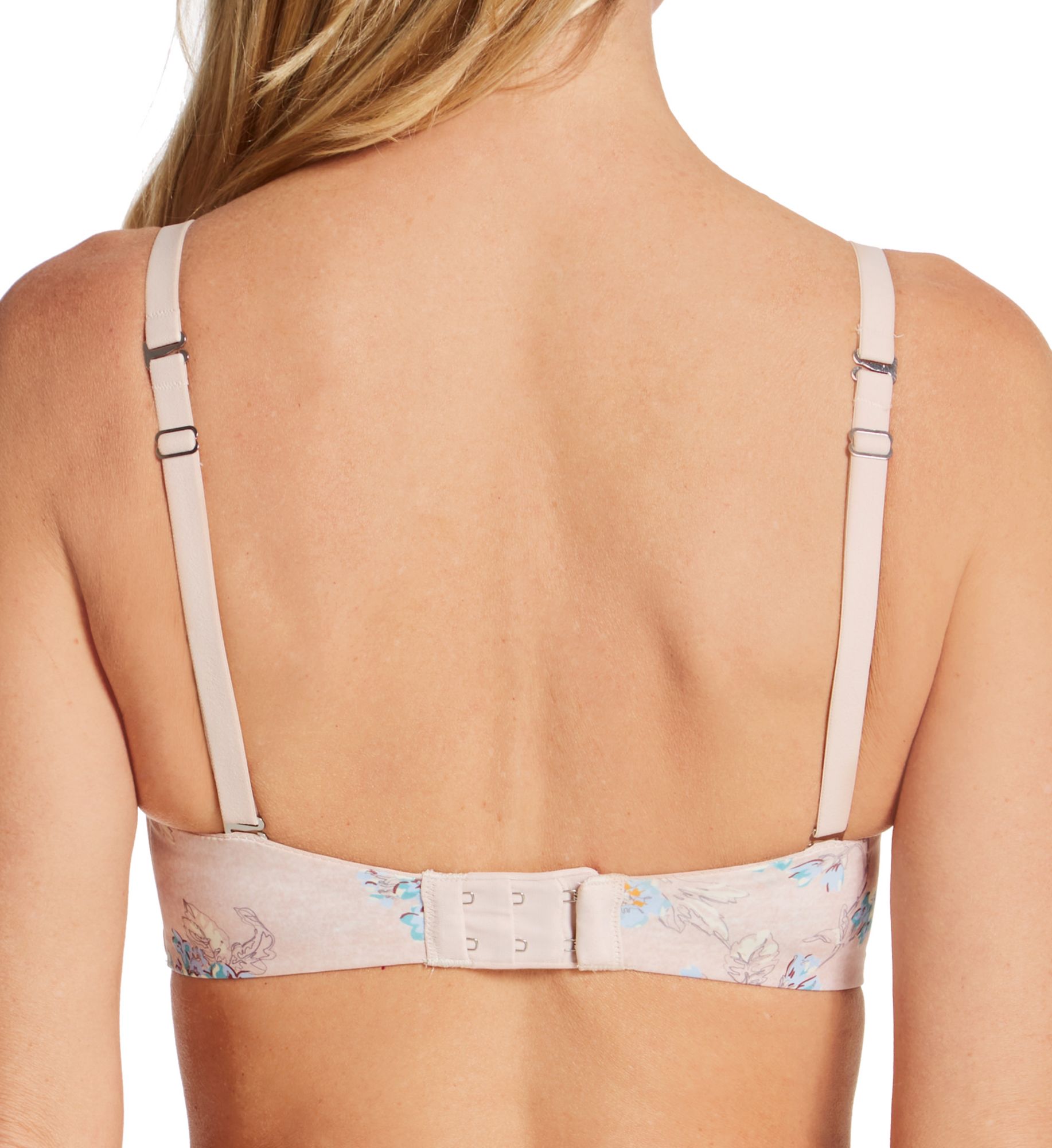 Montelle Essentials Wire Free T-Shirt Bra Floral Tea 38D  - Image 2