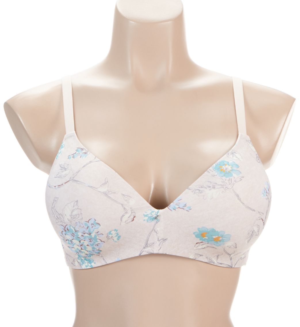 Montelle Essentials Wire Free T-Shirt Bra Floral Tea 38D  - Image 1
