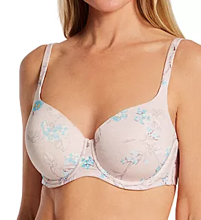 Essentials Pure Plus Full Cup T-Shirt Bra Floral Tea 34E