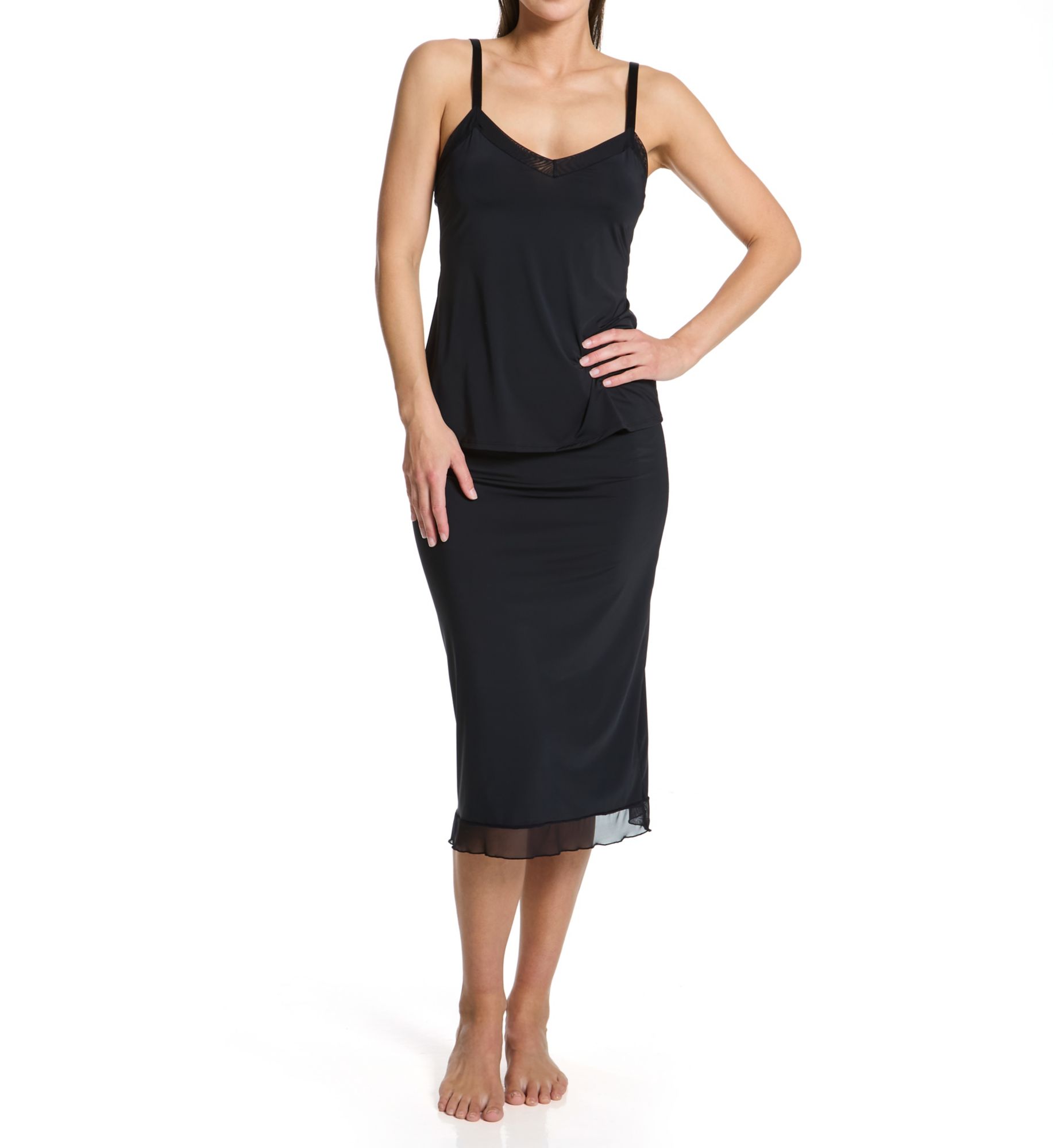 Montelle Long Half Slip 9503  – Main View  – Front View  – Back View – Detail View – Detail View – Detail View
