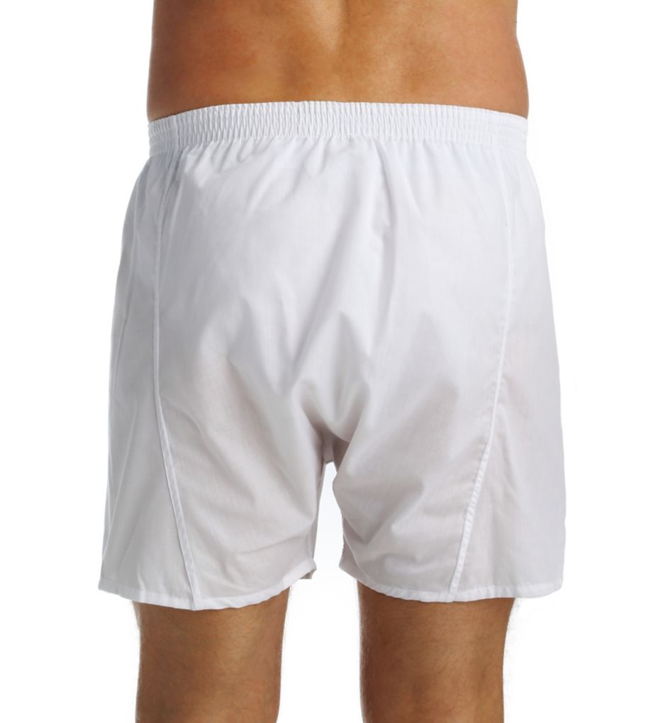 Cotton Woven Solid Button Fly Grip Boxer - 2 Pack-bs