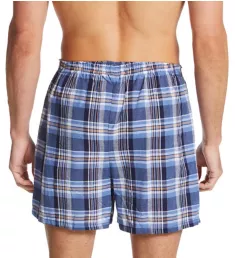 Fancy Woven 100% Cotton Snap Fly Boxer - 3 Pack