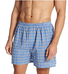 Fancy Woven 100% Cotton Snap Fly Boxer - 3 Pack