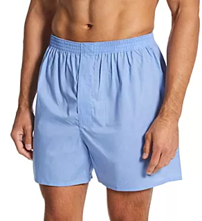 Woven Cotton Blend Open Fly Boxer - 2 Pack