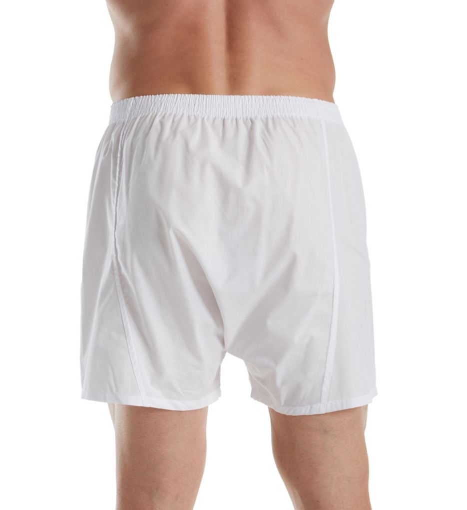 Men's Cotton Woven Boxer Shorts White –