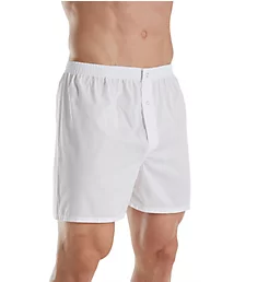 Cotton Woven Solid Button Fly Grip Boxer - 2 Pack