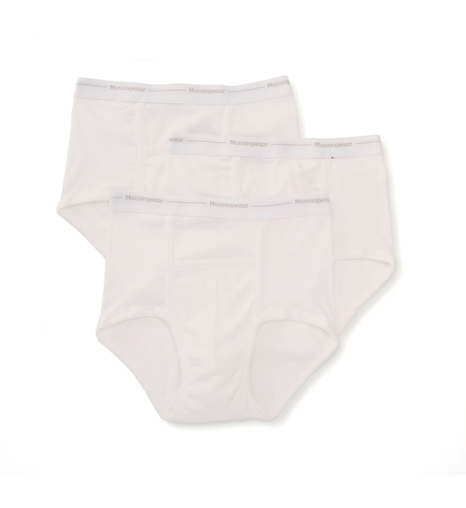 Comfort Pouch Cotton Full Rise Brief 3 Pack WHT 36 Waist