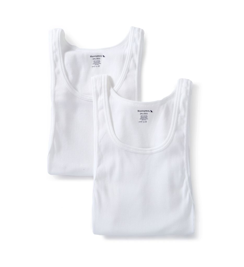 Big Man 100% Cotton Athletic Tank - 2 Pack-cs1