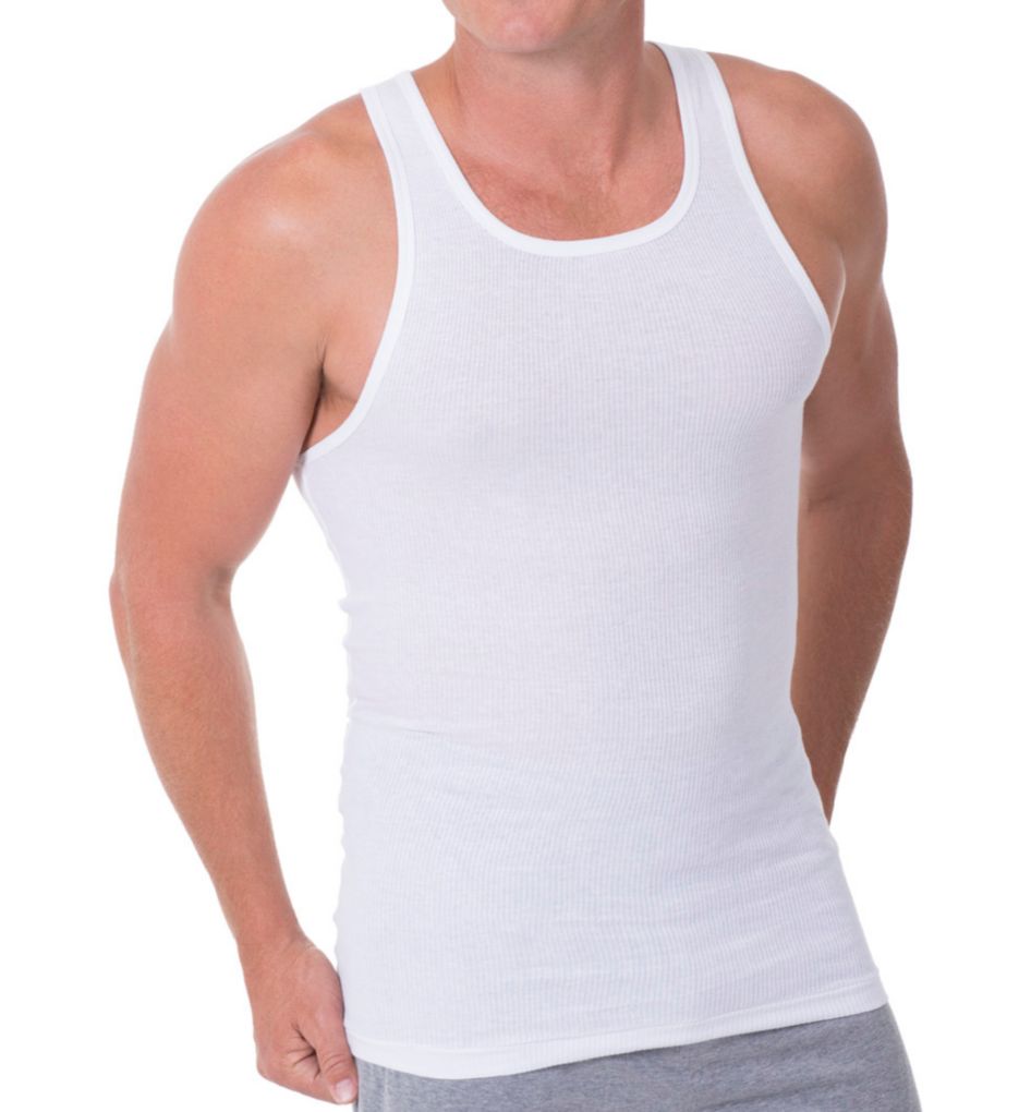 Big Man 100% Cotton Athletic Tank - 2 Pack-gs