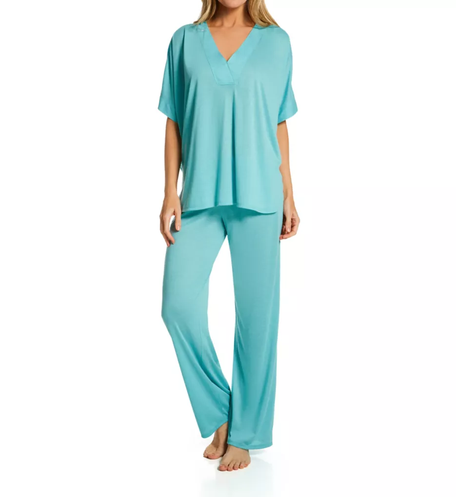 Congo Kimono Sleeve Pajama Set Glacier Blue S