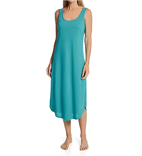 N by Natori Congo Long Gown Bright Teal L 
