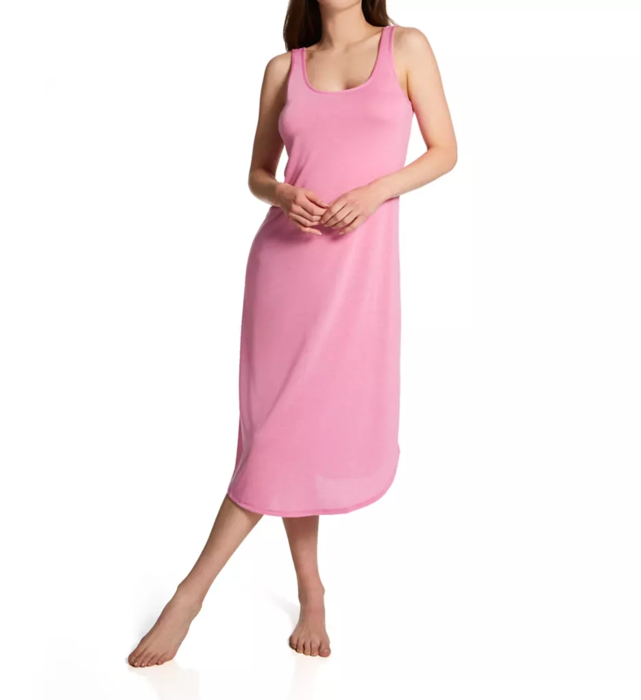 Women's Brushed-Back-Satin Orchid Pajamas