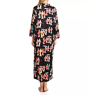 Geisha Caftan Black Multi L